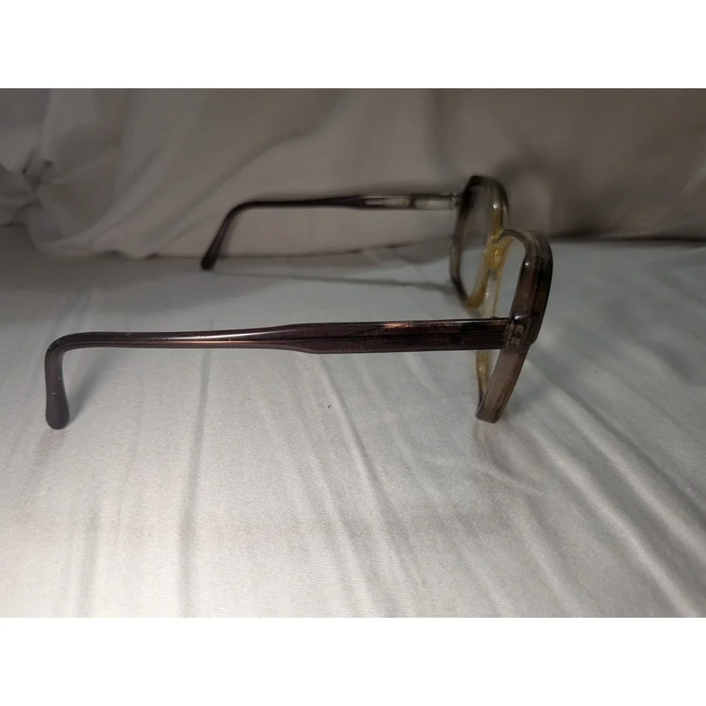 Vintage Ropco Made In Italy Eyeglasses Frame Brown Gradient Unisex 56[]11